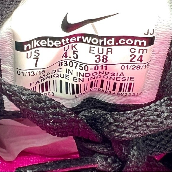 Nike Womens Size 7 In Season‎ Tr 5 830750-011 Black Pink Running Shoes Sneakers - Picture 12 of 12